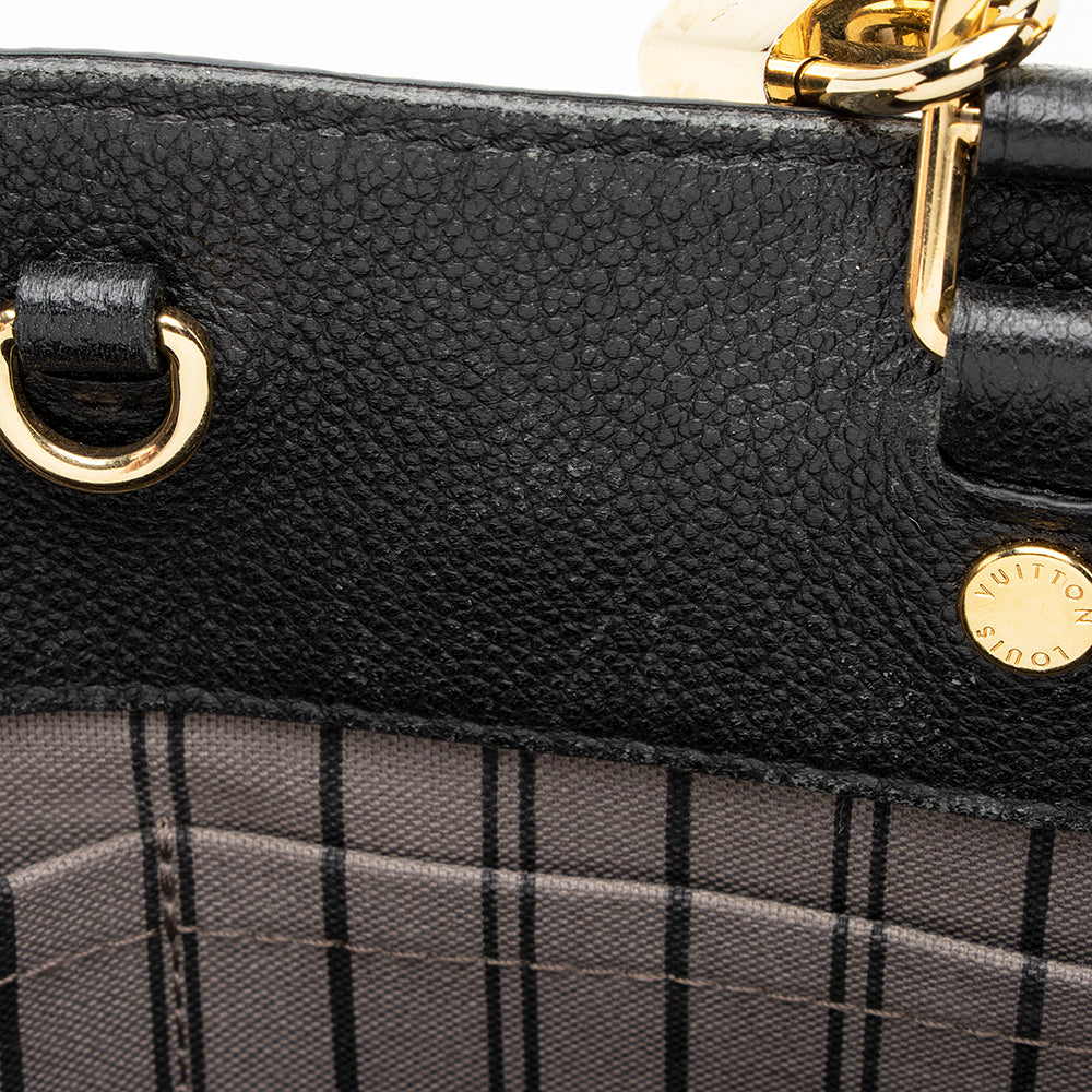 Louis Vuitton Monogram Empreinte Leather Montaigne GM Satchel (SHF-19784)