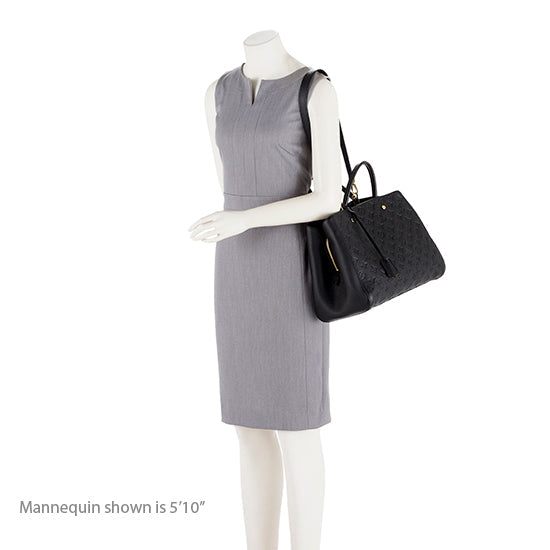 Louis Vuitton Monogram Empreinte Leather Montaigne GM Satchel (SHF-19784)