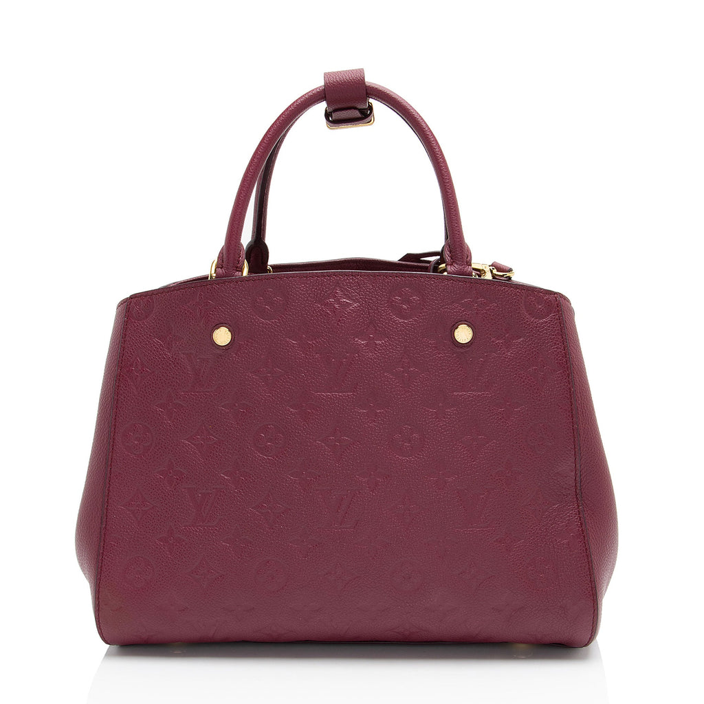 Louis Vuitton Monogram Empreinte Montaigne MM Satchel
