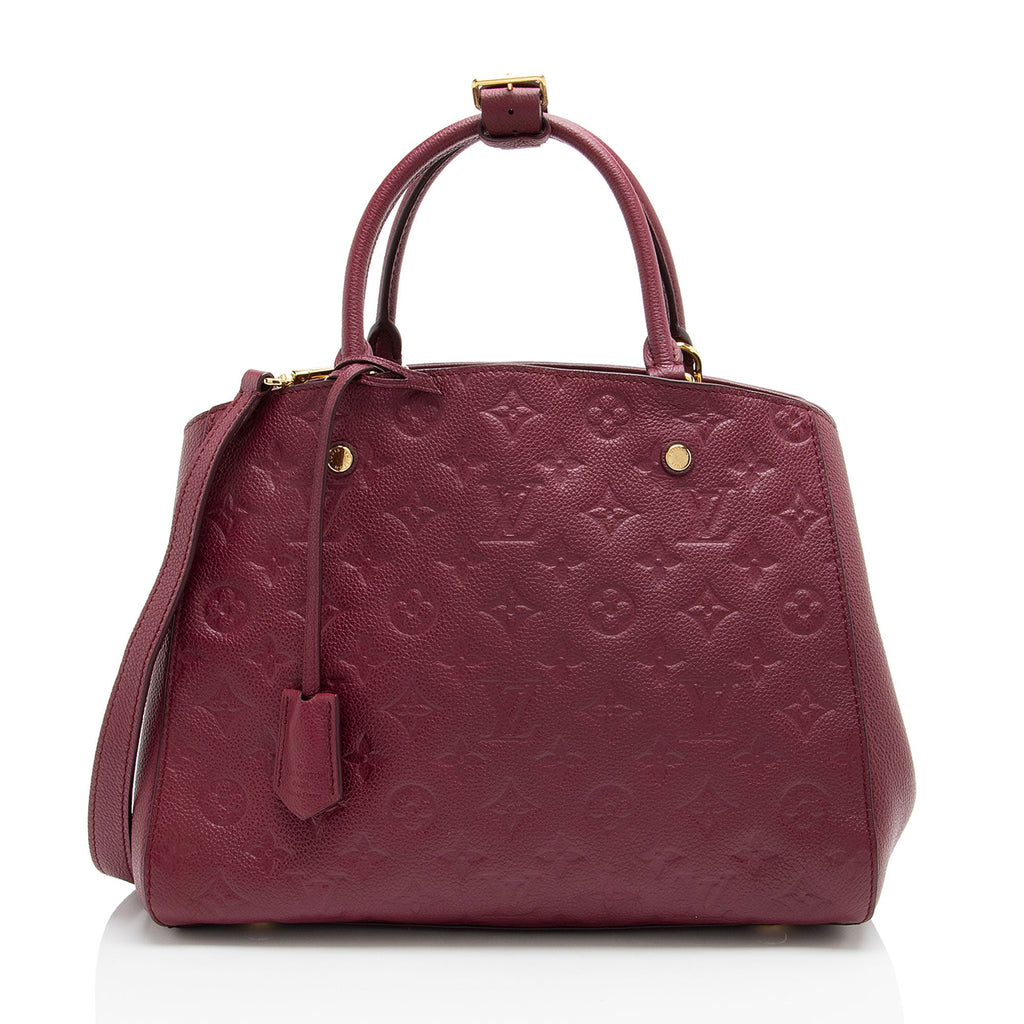 Louis Vuitton Monogram Empreinte Montaigne MM Satchel