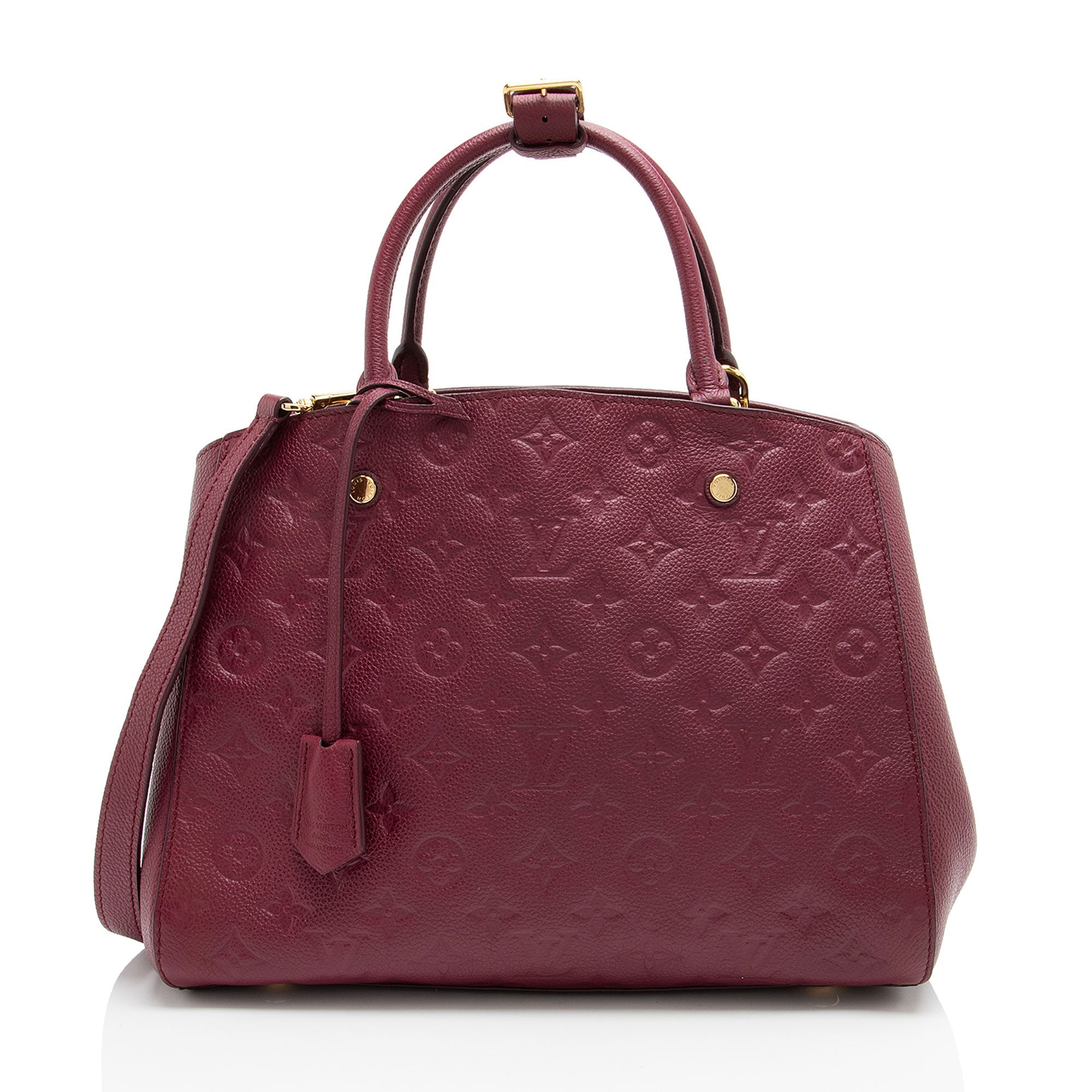 Louis Vuitton Monogram Empreinte Montaigne MM Satchel