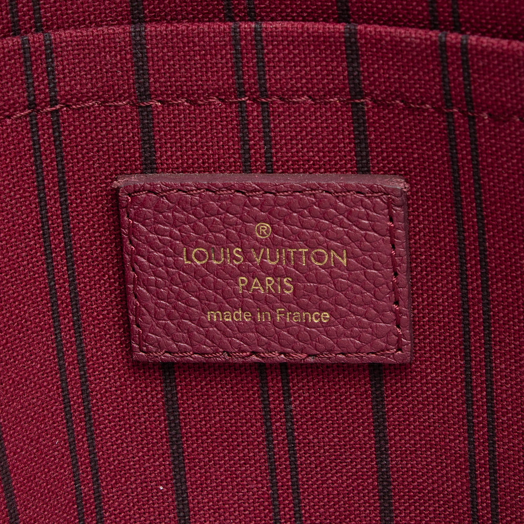 Louis Vuitton Monogram Empreinte Montaigne MM Satchel