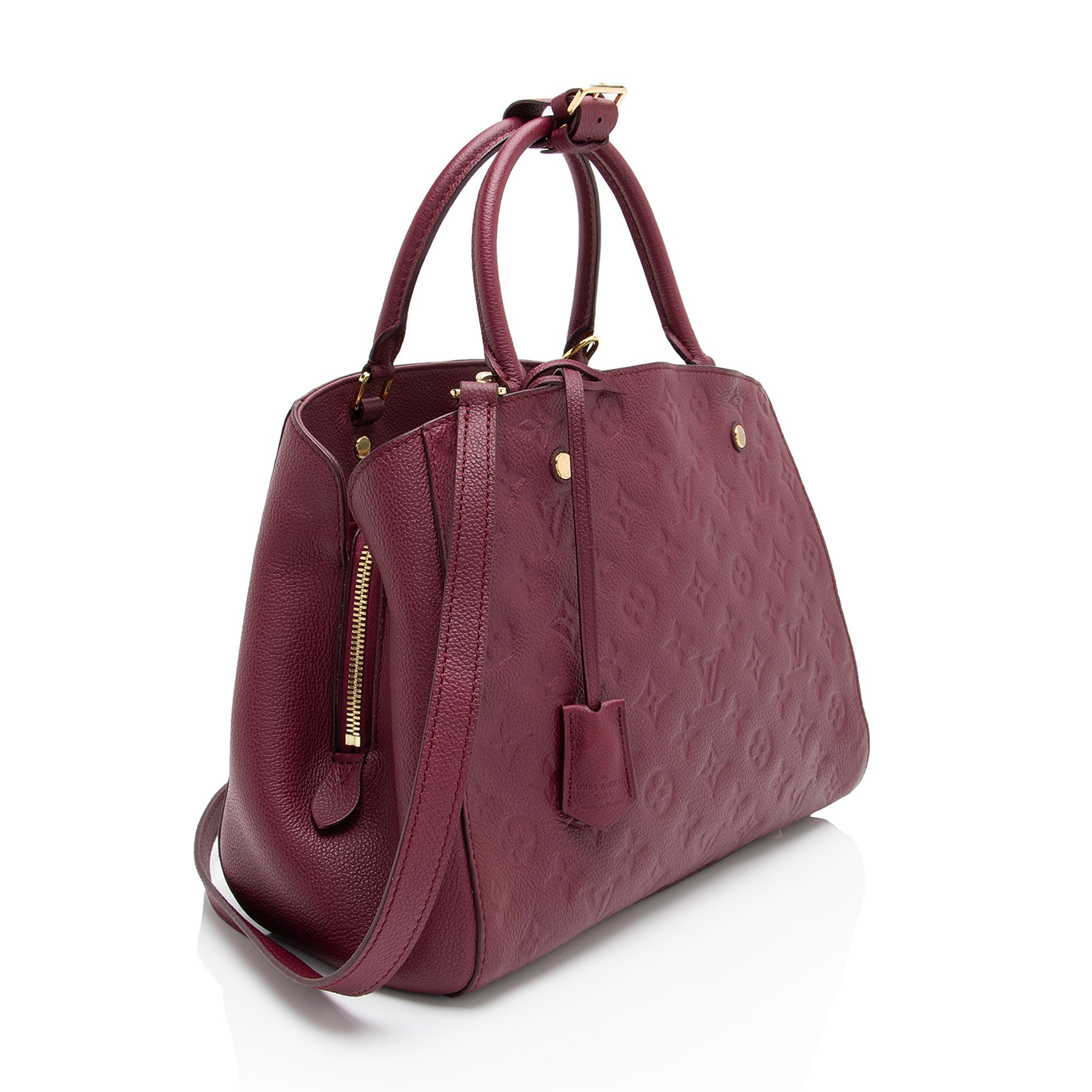 Louis Vuitton Monogram Empreinte Montaigne MM Satchel