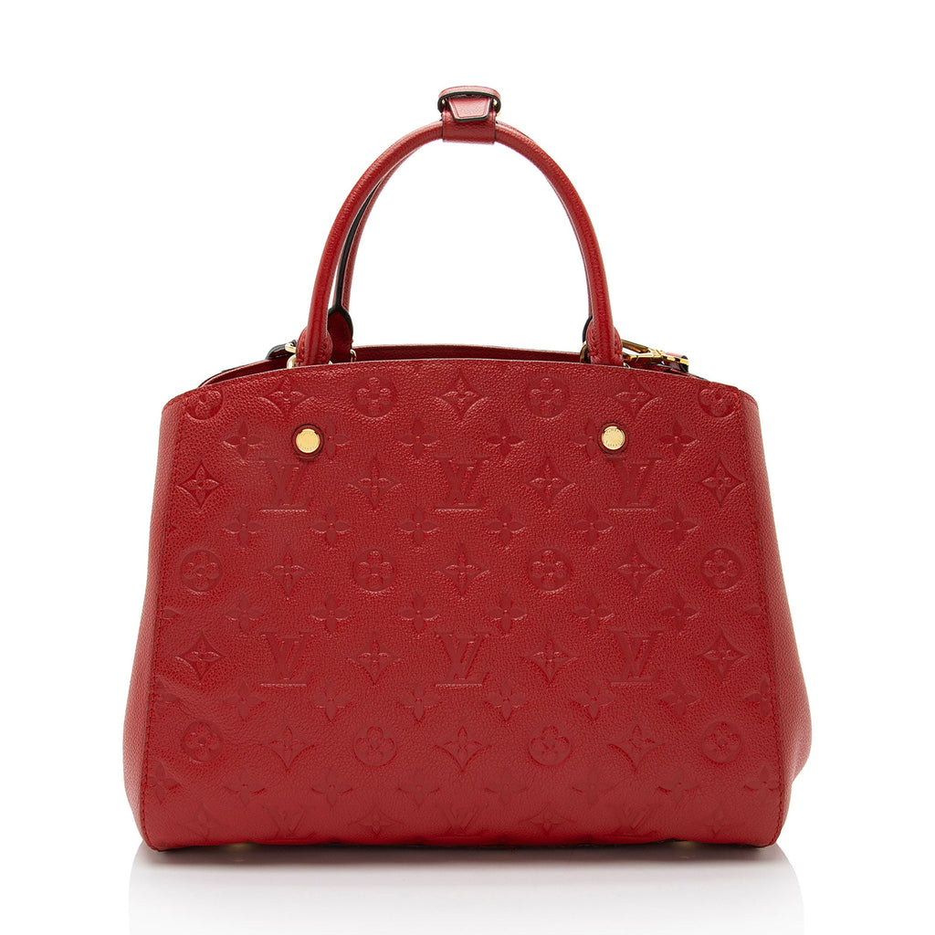 Louis Vuitton Monogram Empreinte Montaigne MM Satchel