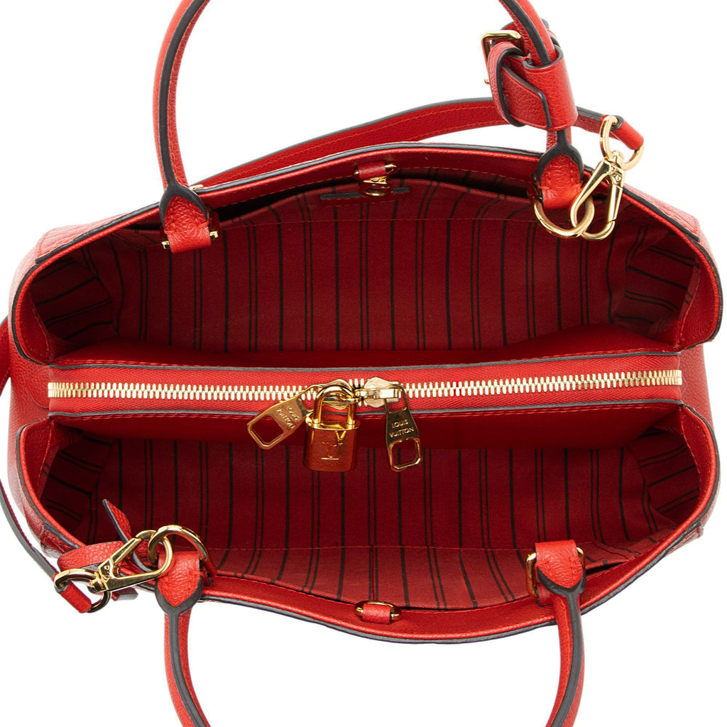Louis Vuitton Monogram Empreinte Montaigne MM Satchel