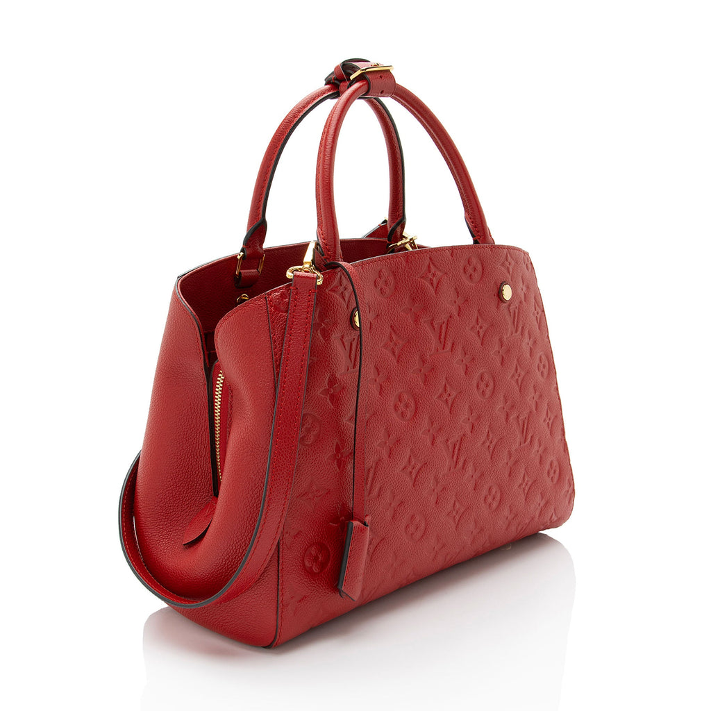 Louis Vuitton Monogram Empreinte Montaigne MM Satchel