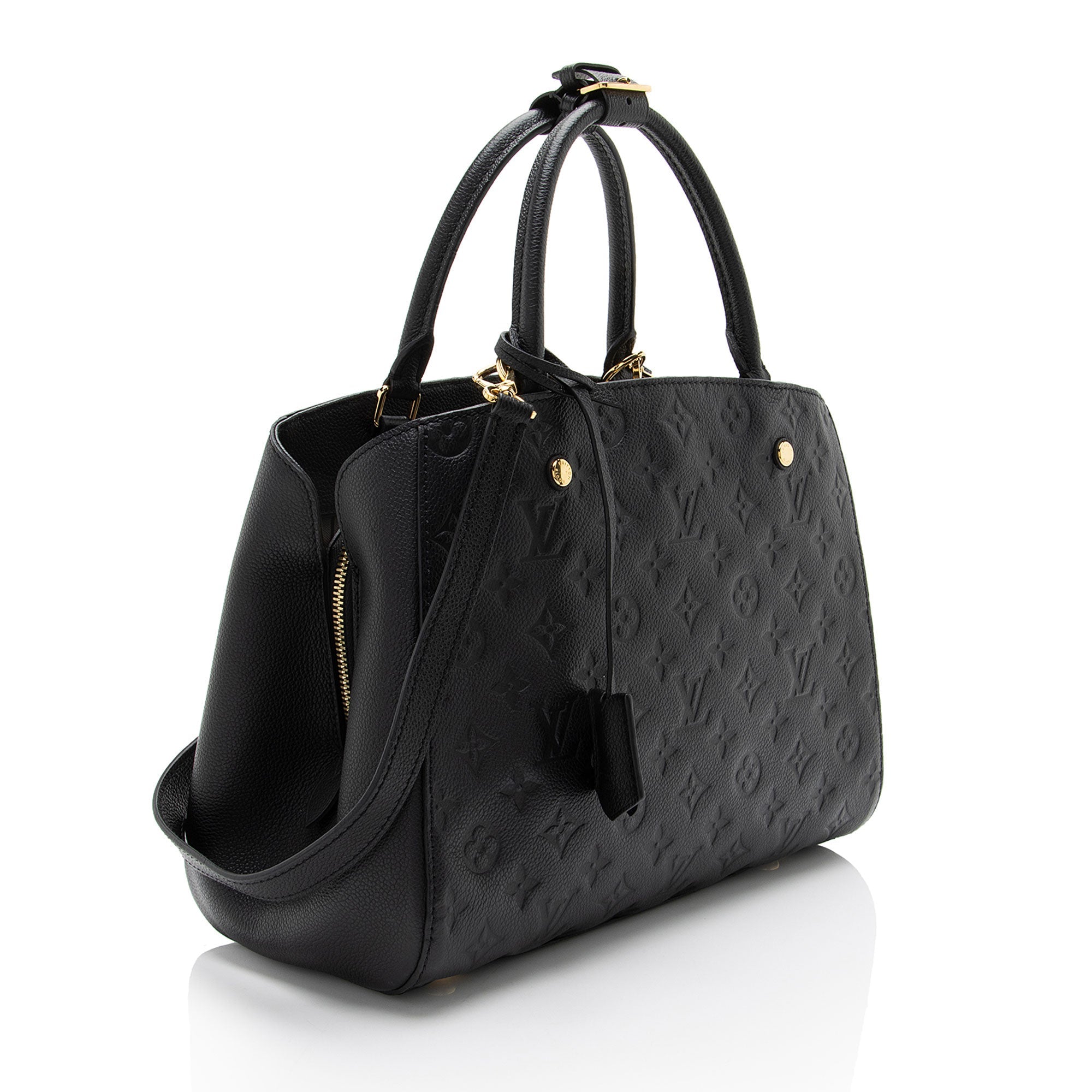 Louis Vuitton Monogram Empreinte Montaigne MM Satchel
