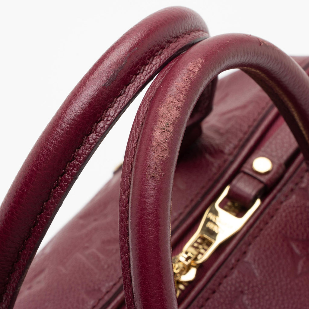 Louis Vuitton Monogram Empreinte Speedy Bandouliere 25 Satchel - FINAL SALE (SHF-7YVpMd)