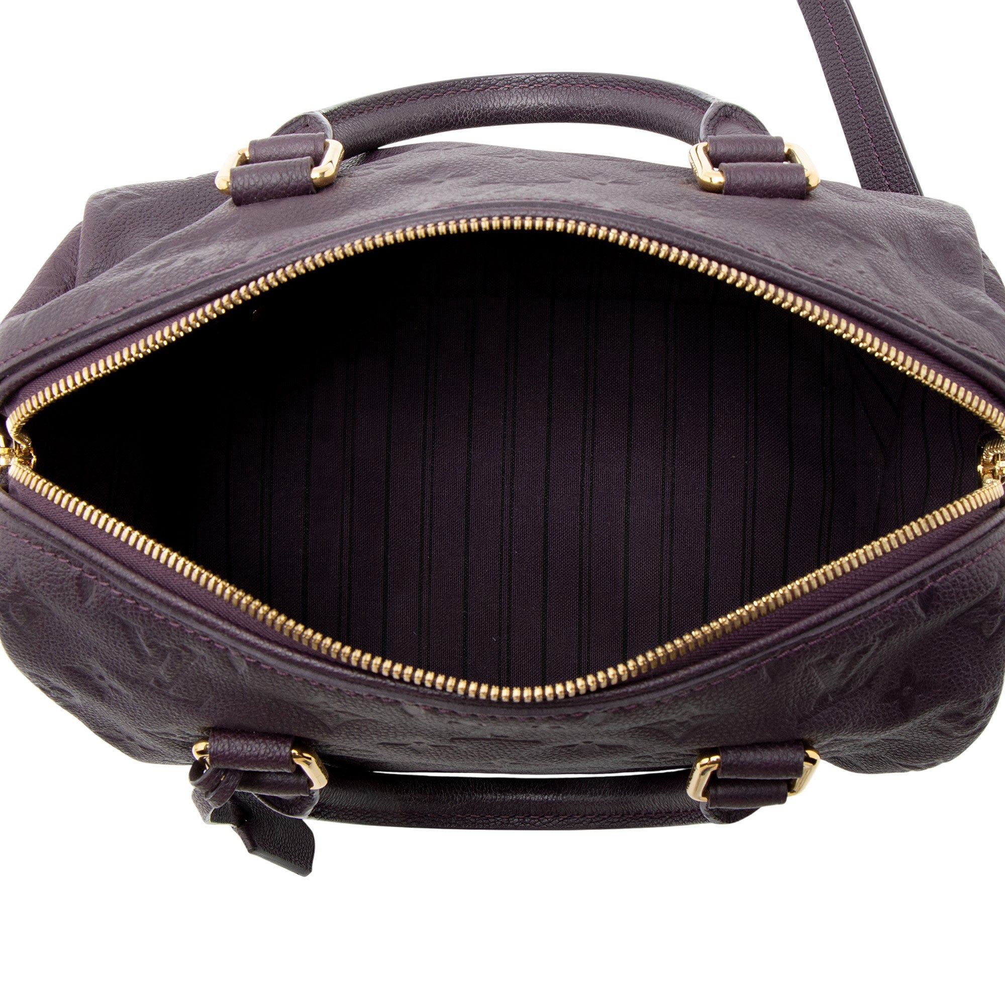 Louis Vuitton Monogram Empreinte Speedy Bandouliere 25 Satchel