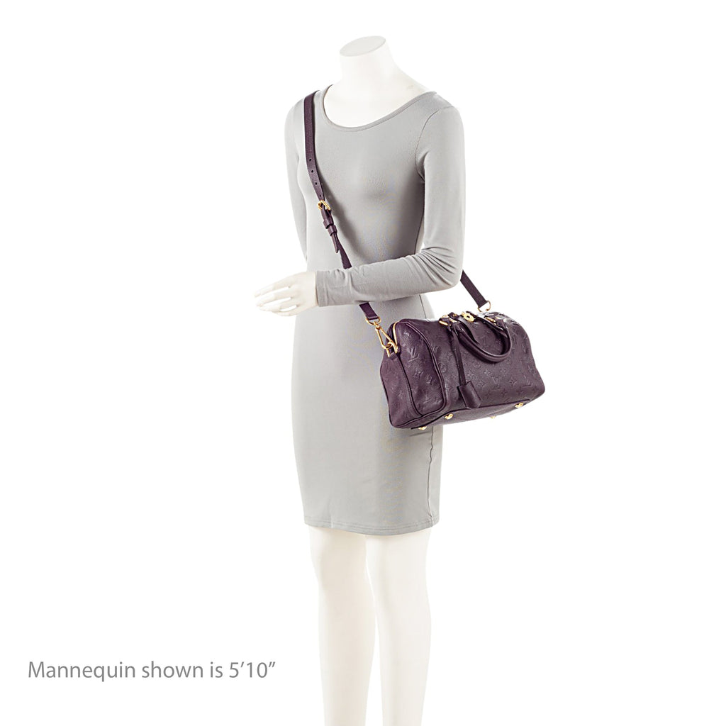 Louis Vuitton Monogram Empreinte Speedy Bandouliere 25 Satchel