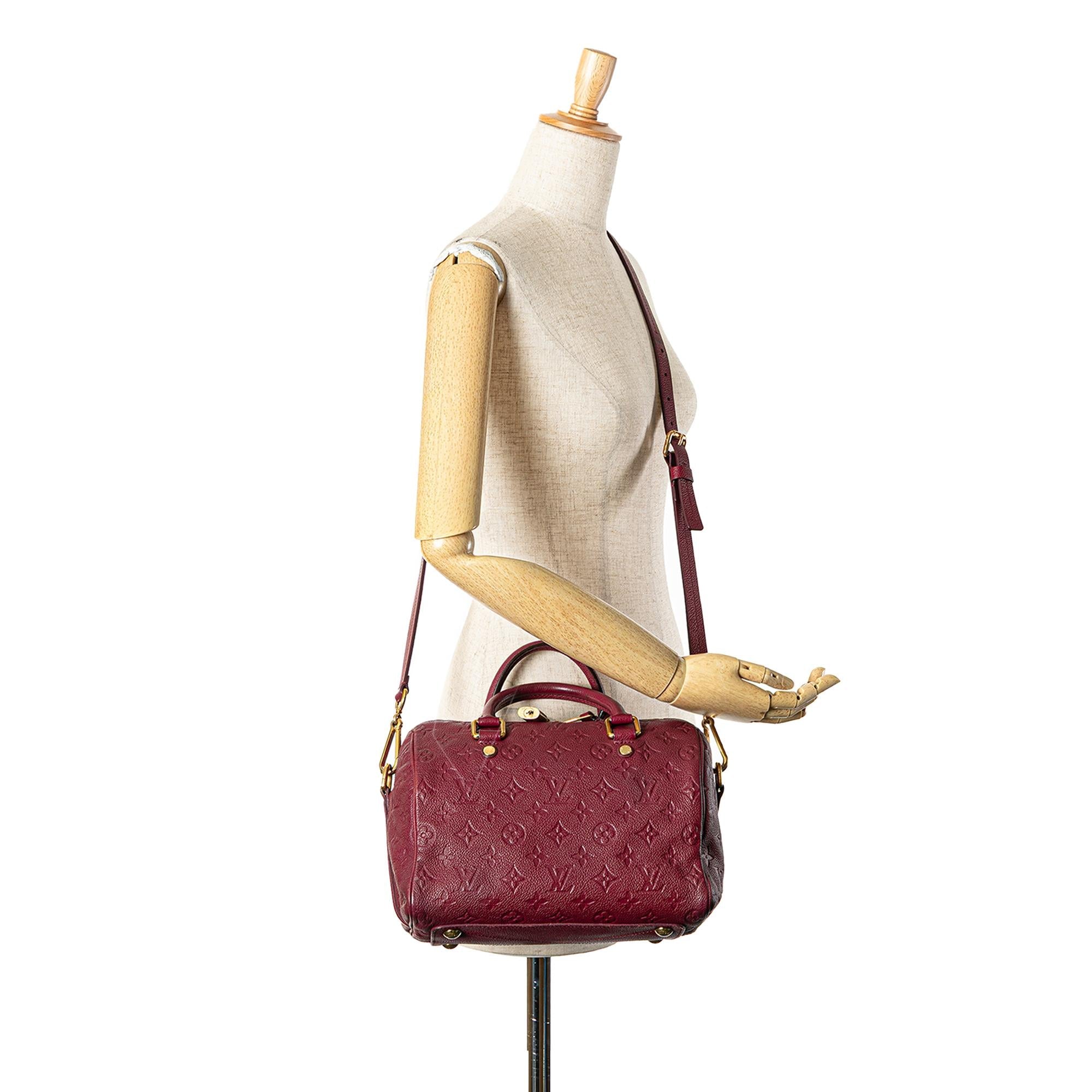 Louis Vuitton Monogram Empreinte Speedy Bandouliere 25