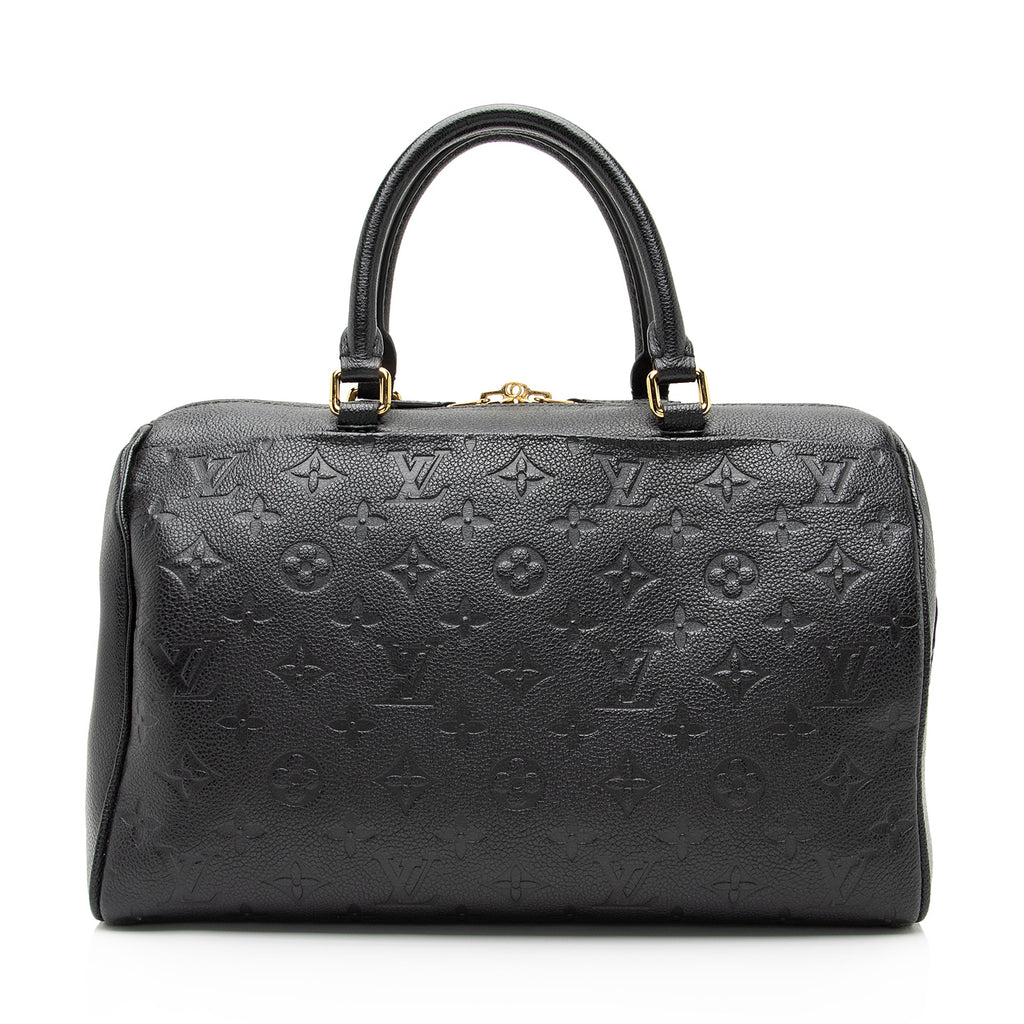 Louis Vuitton Monogram Empreinte Speedy Bandouliere 30 NM Satchel (SHF-UzN7iO)