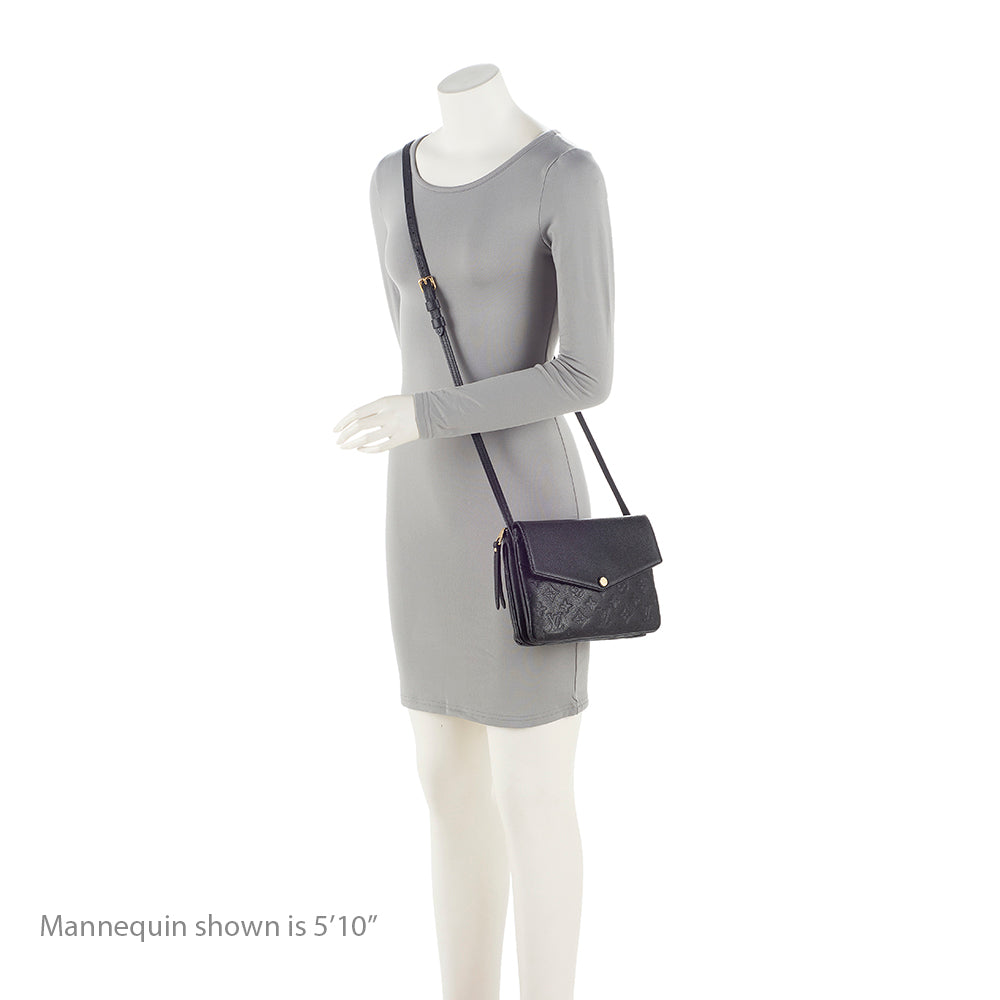 Louis Vuitton Monogram Empreinte Twinset Shoulder Bag (SHF-21462)