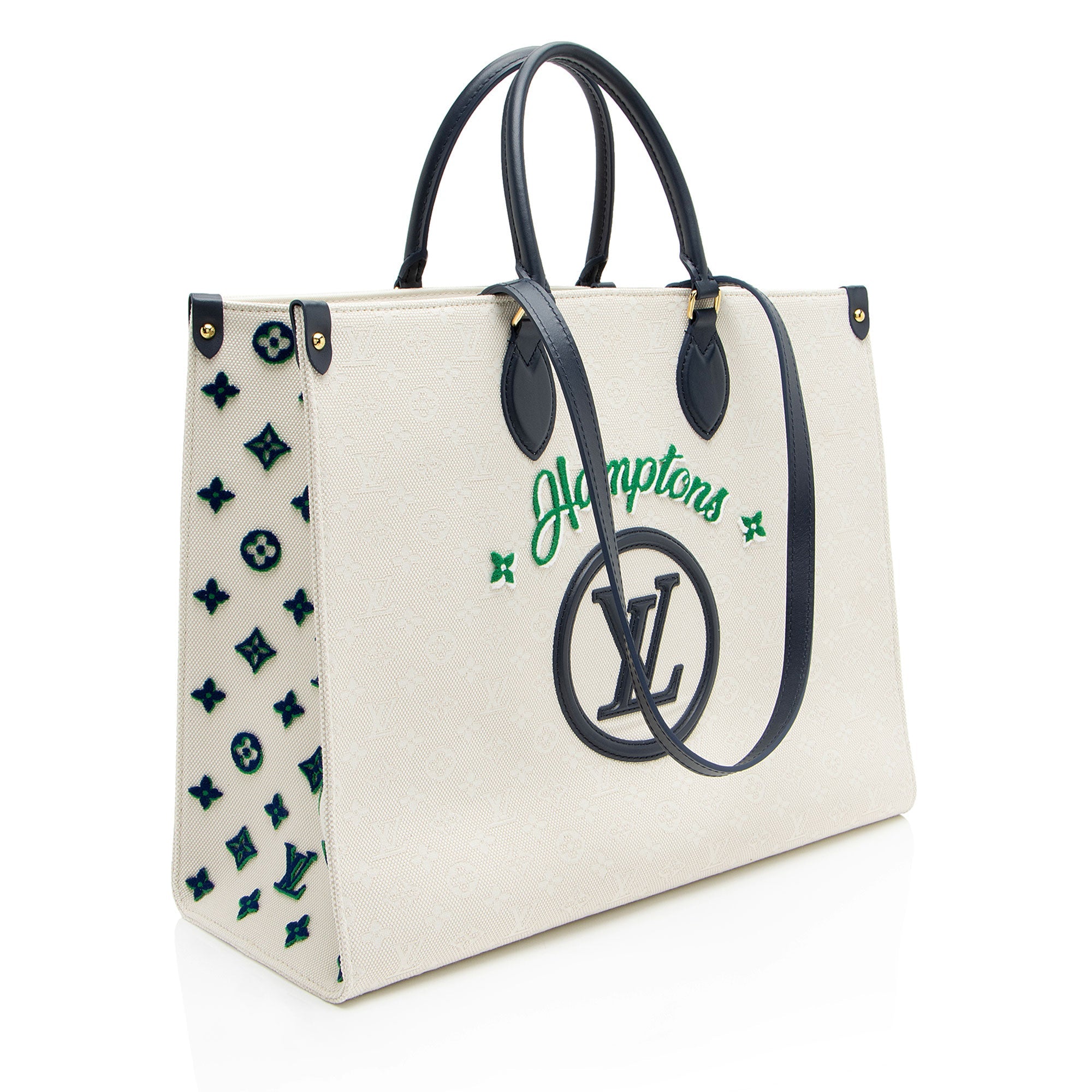 Louis Vuitton Monogram Jacquard Tuffetage Hamptons Onthego GM Tote