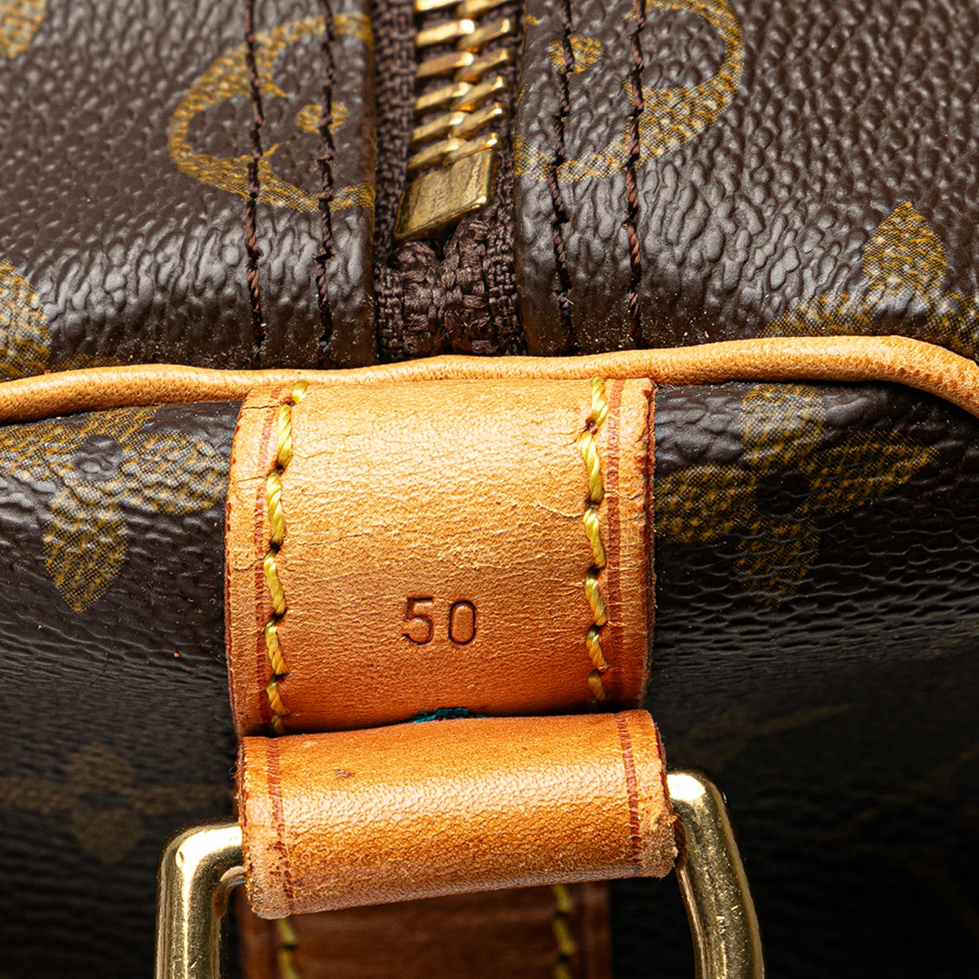Louis Vuitton Monogram Keepall Bandouliere 50 (SHG-rVcMqg)