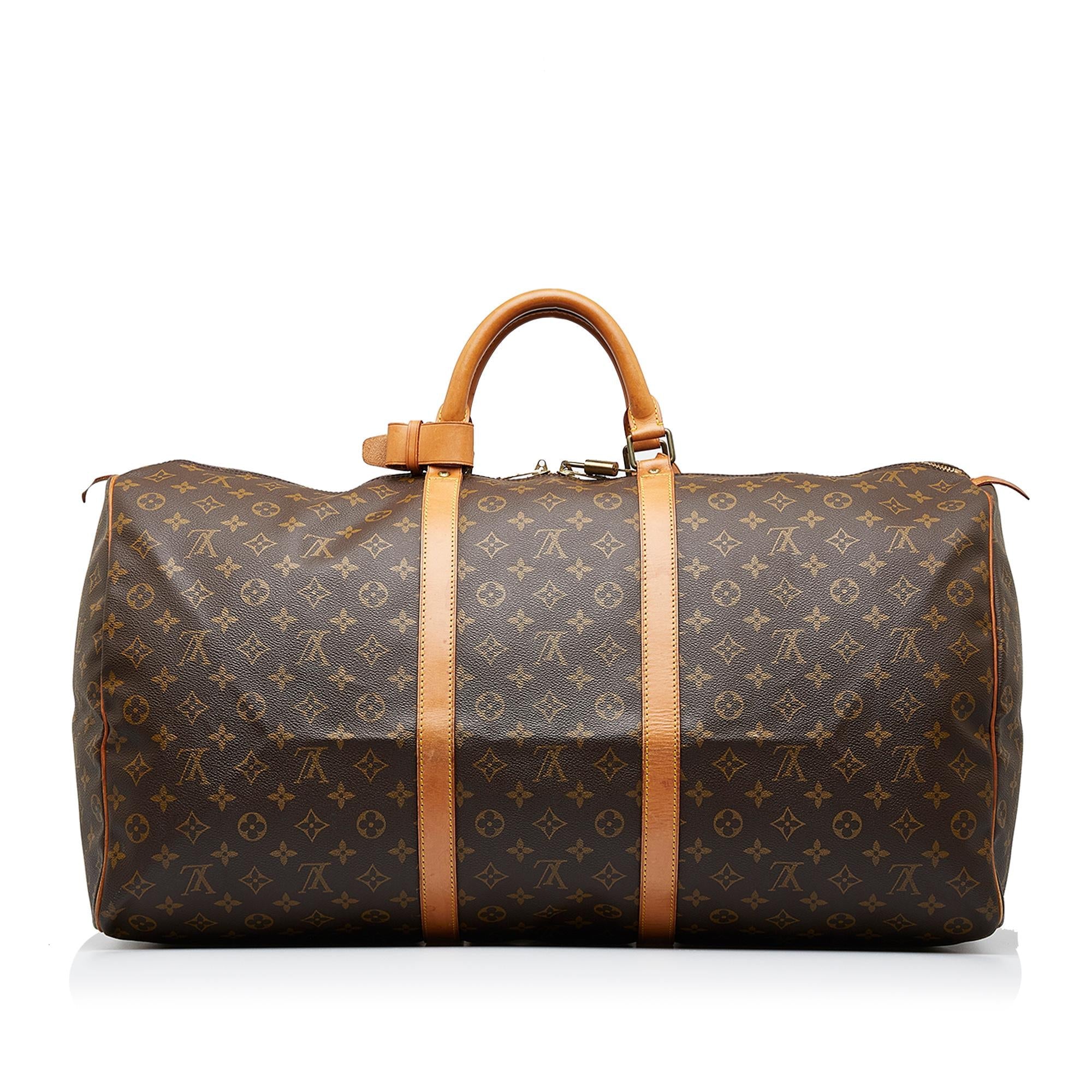 Louis Vuitton Monogram Keepall Bandouliere 55 (SHG-1GvtoF)
