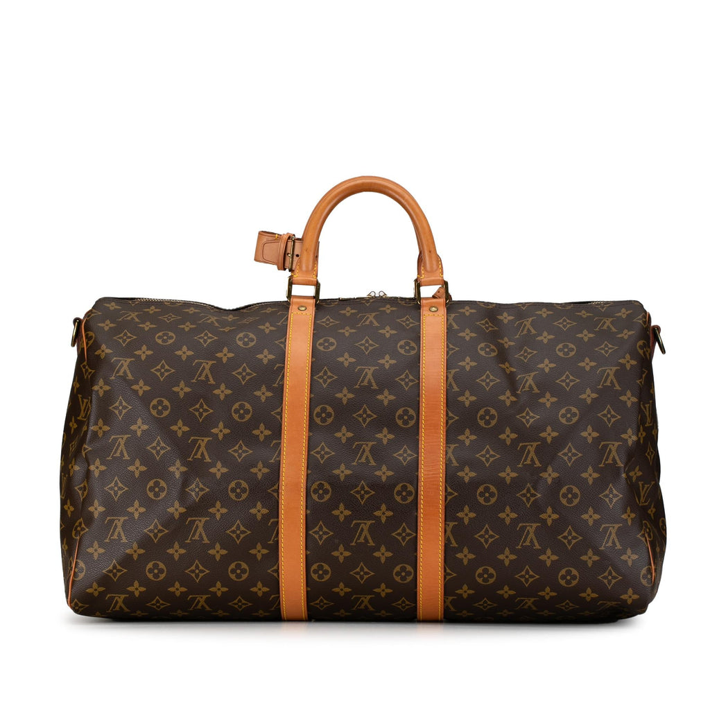 Louis Vuitton Monogram Keepall Bandouliere 55 (SHG-QzZsJf)
