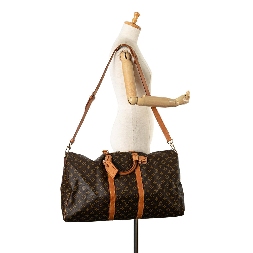 Louis Vuitton Monogram Keepall Bandouliere 55 (SHG-QzZsJf)