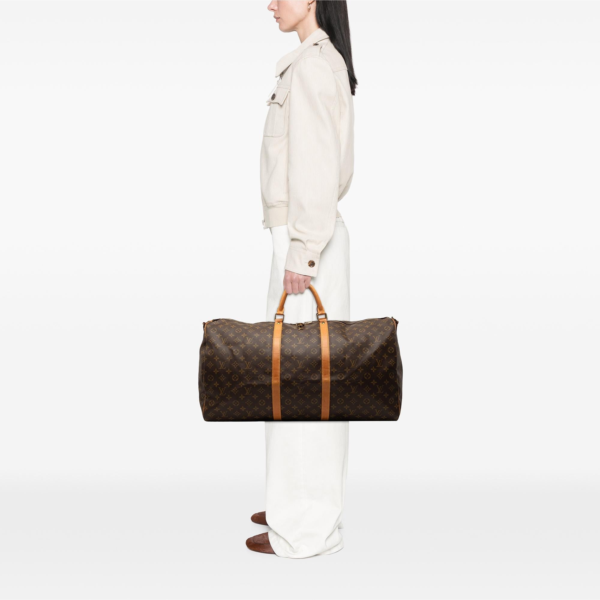 Louis Vuitton Monogram Keepall Bandouliere 60