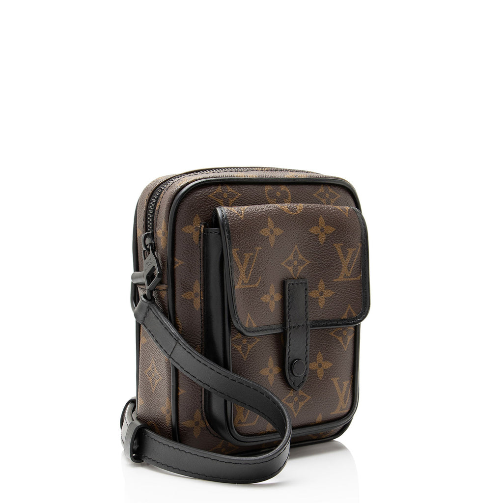 Louis Vuitton Monogram Macassar Christopher Wearable Wallet Shoulder Bag