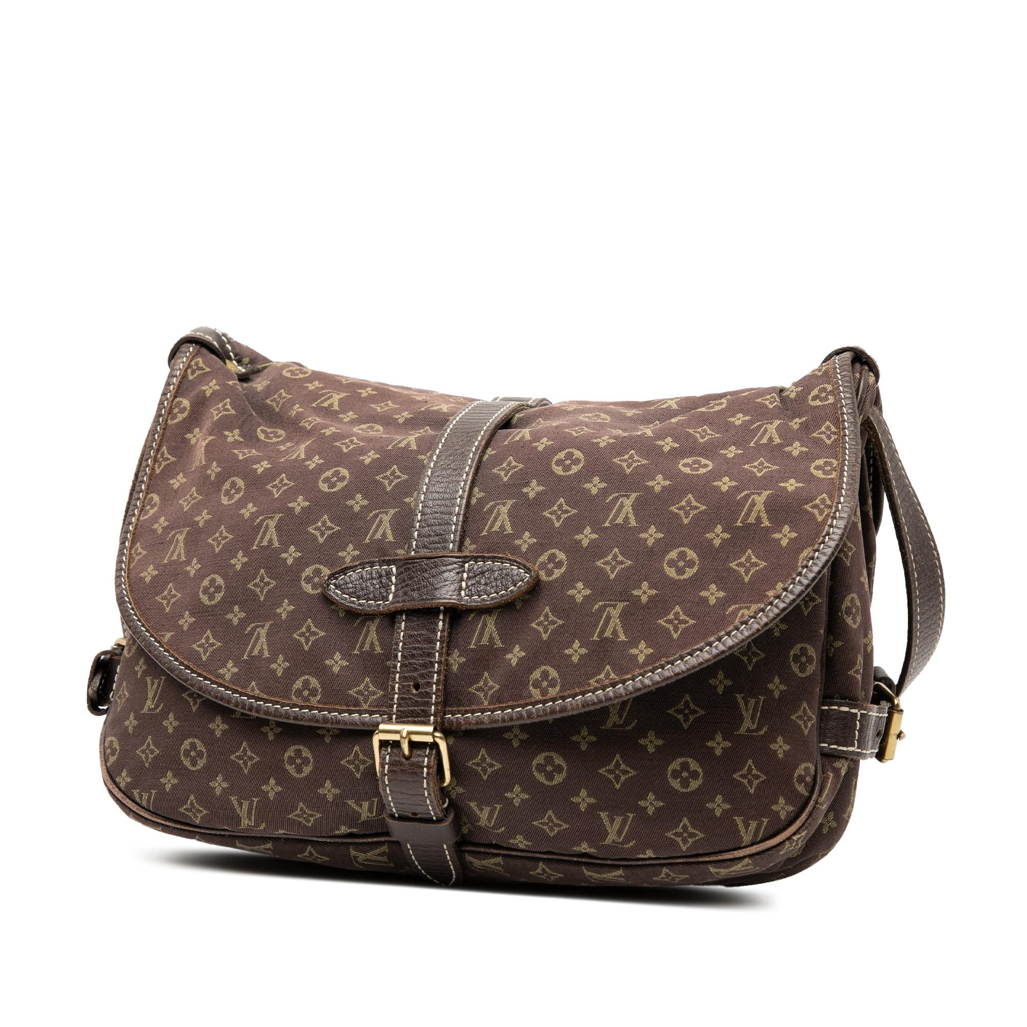 Louis Vuitton Monogram Mini Lin Saumur 30