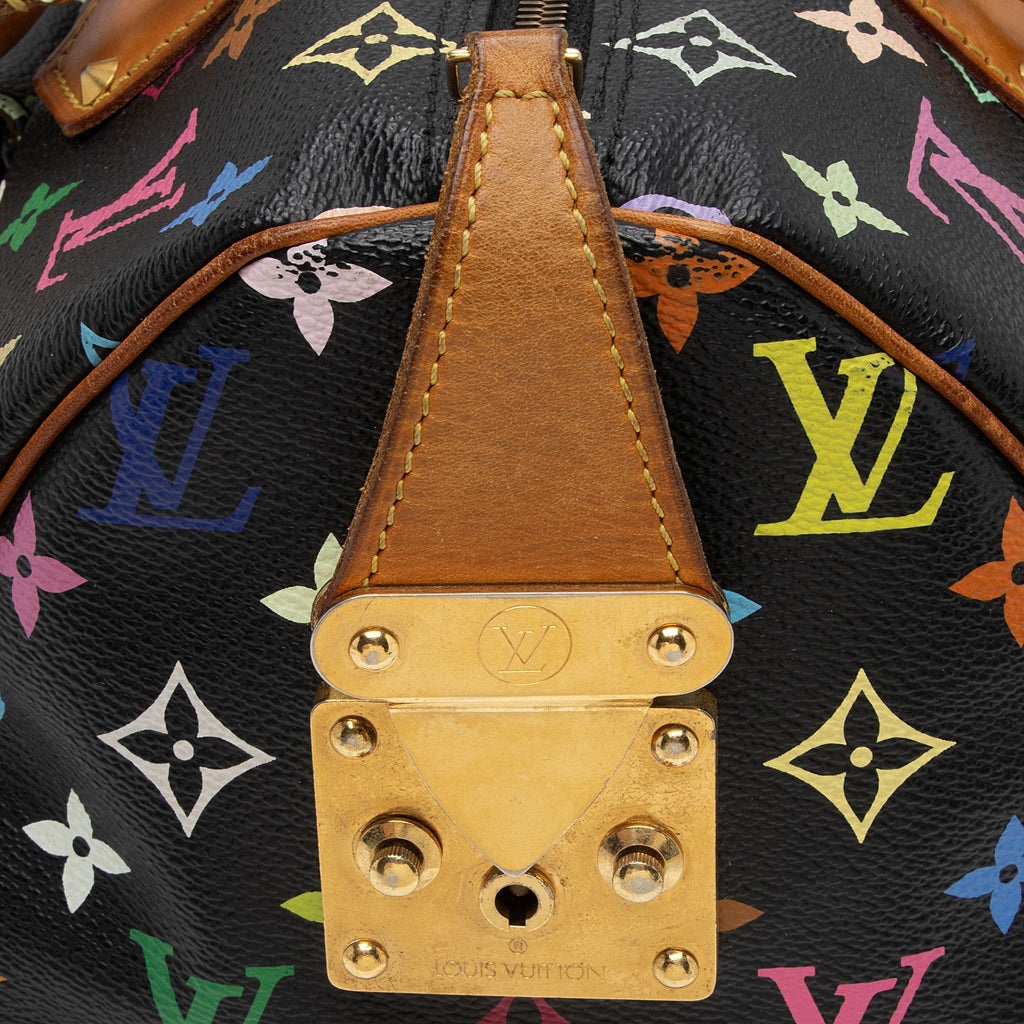 Louis Vuitton Monogram Multicolore Speedy 30 Satchel (SHF-J10WcQ)