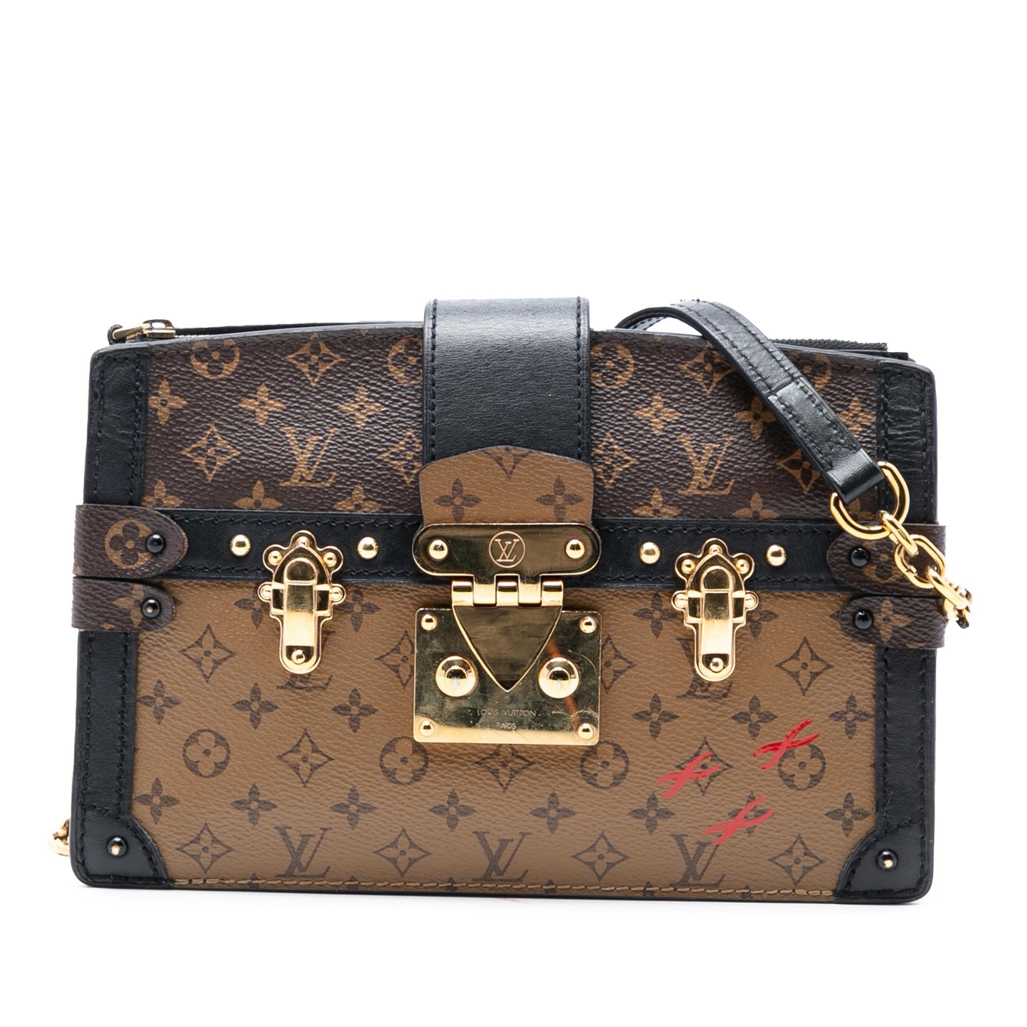 Louis Vuitton Monogram Reverse Trunk Clutch