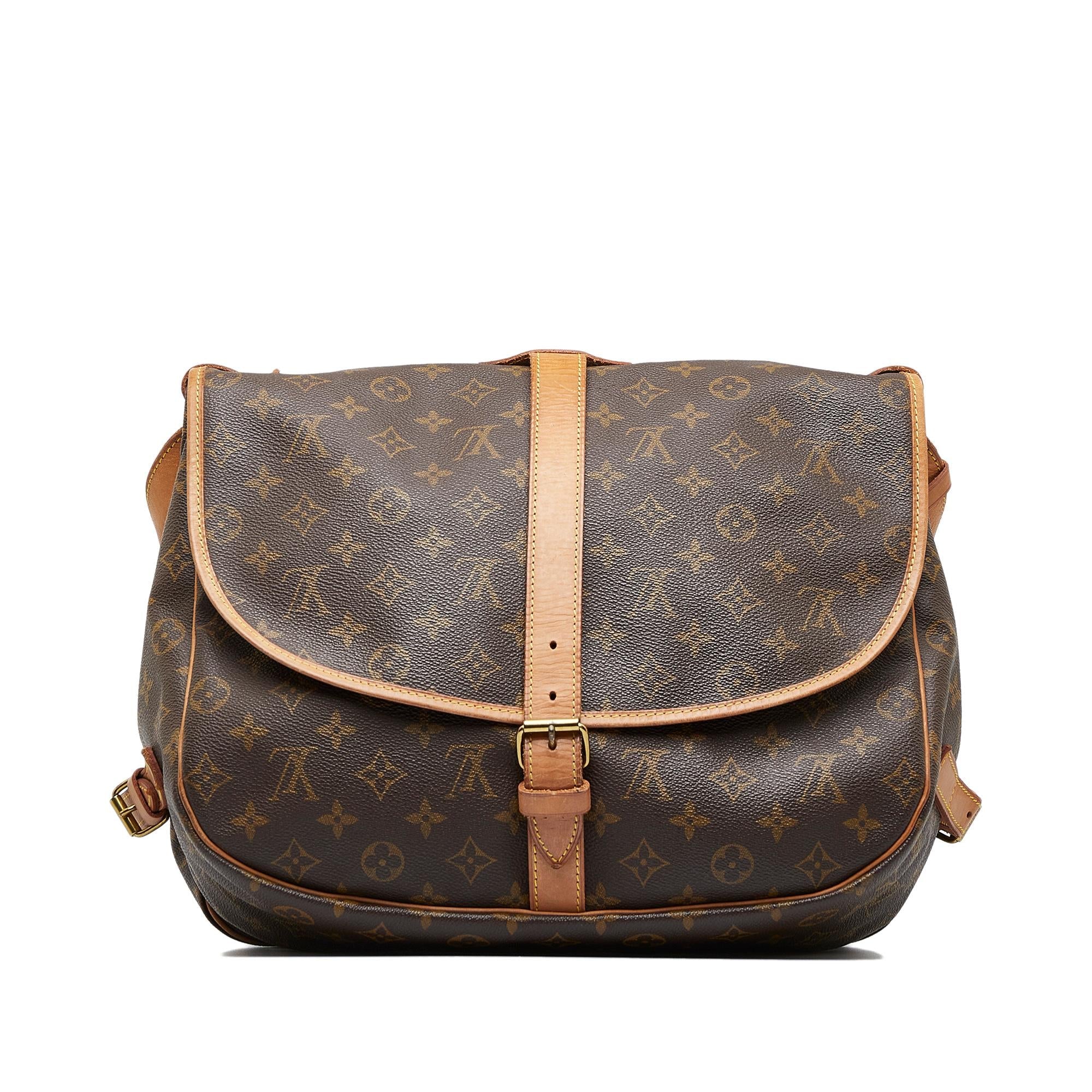 Louis Vuitton Monogram Saumur 35 (SHG-P8frKY)