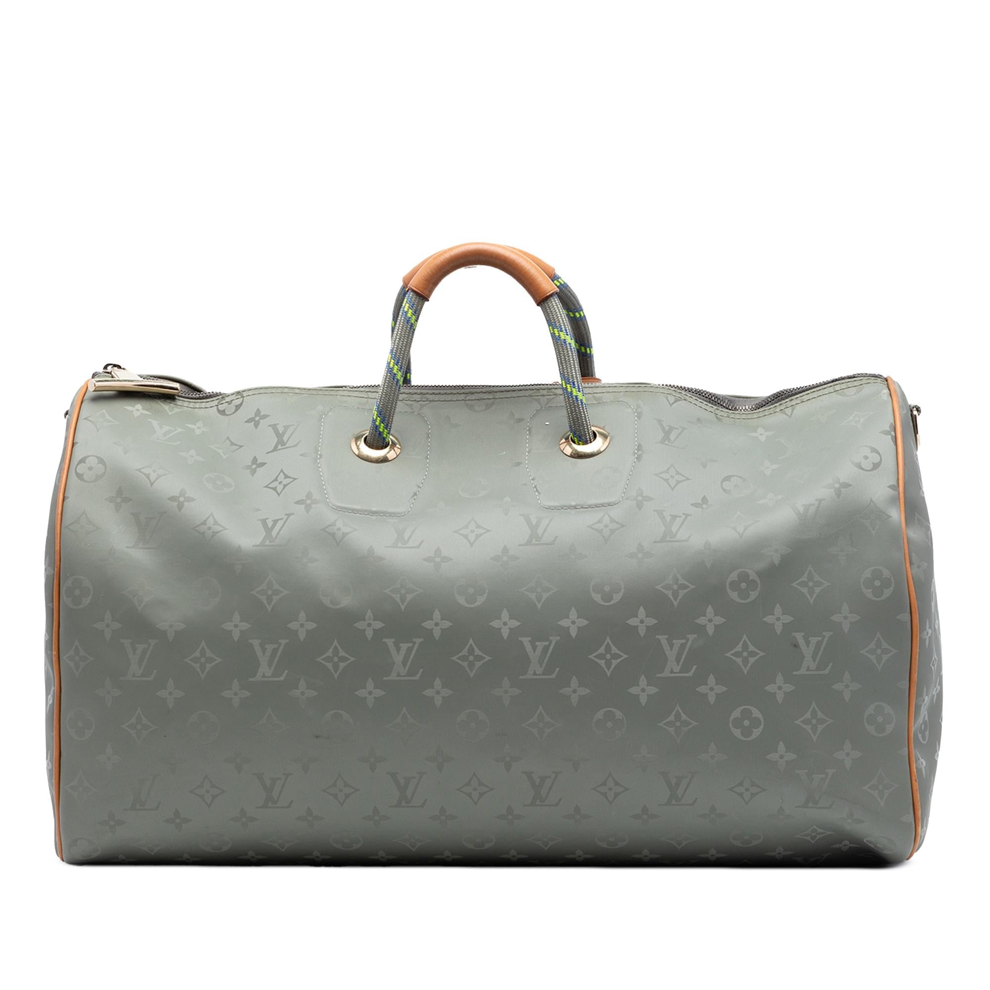 Louis Vuitton Monogram Titanium Keepall Bandouliere 50