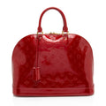 Louis Vuitton Monogram Vernis Alma GM Satchel (SHF-XIA8xV)