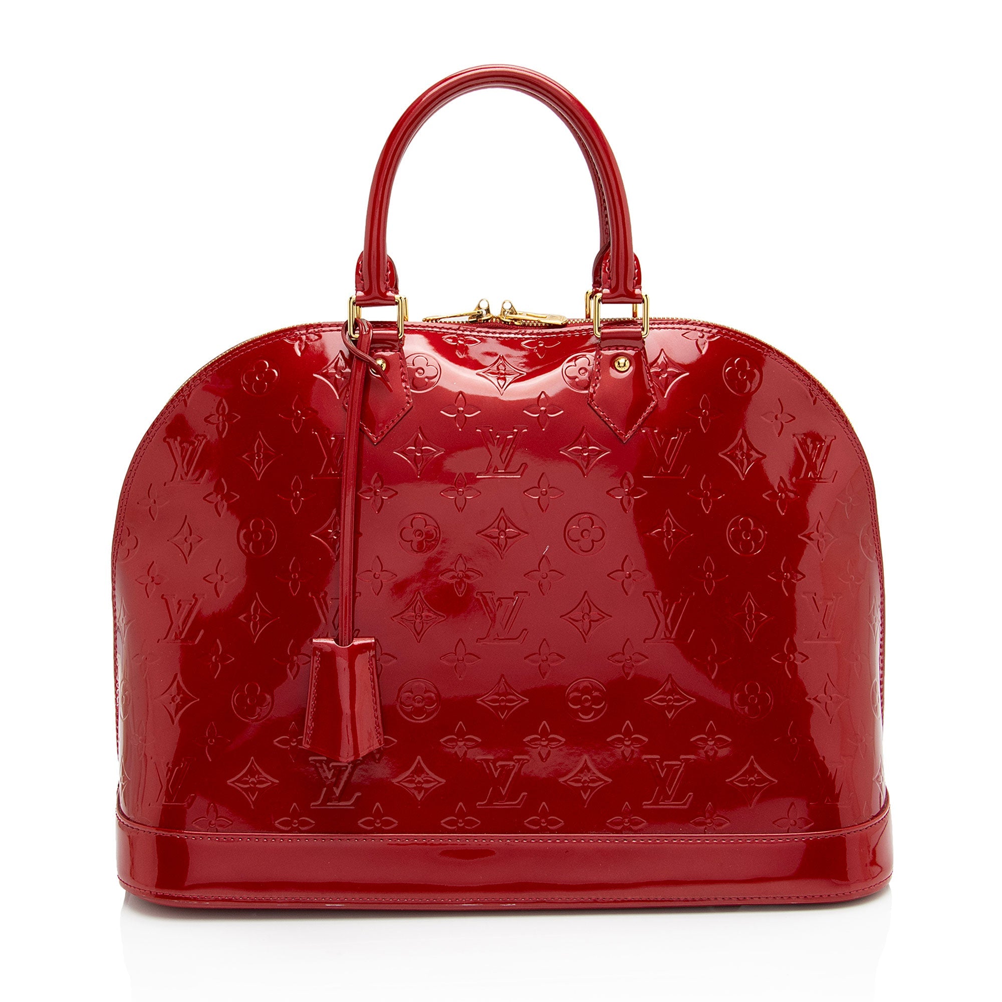 Louis Vuitton Monogram Vernis Alma GM Satchel (SHF-XIA8xV)
