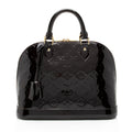 Louis Vuitton Monogram Vernis Alma PM Satchel (SHF-RKBVys)