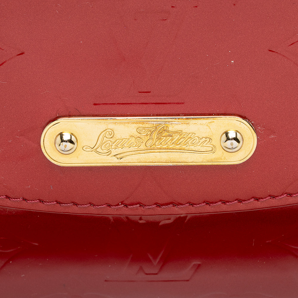 Louis Vuitton Monogram Vernis Bel Air Clutch (SHF-22065)