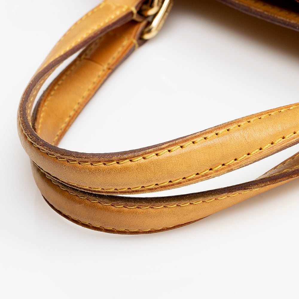 Louis Vuitton Monogram Vernis Brea MM Satchel (SHF-21419)