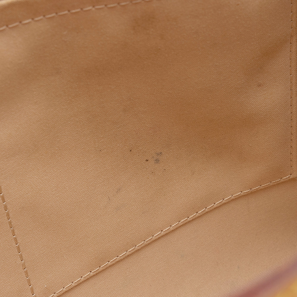 Louis Vuitton Monogram Vernis Brea MM Satchel (SHF-21419)