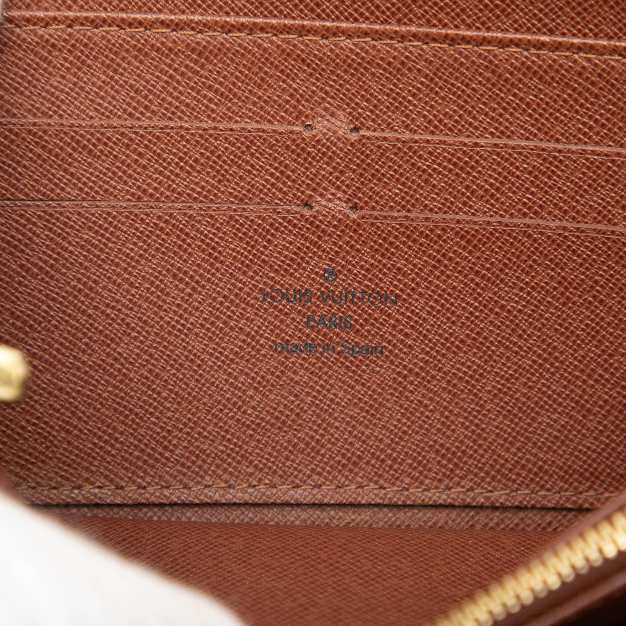 Louis Vuitton Monogram Zippy Long Wallet
