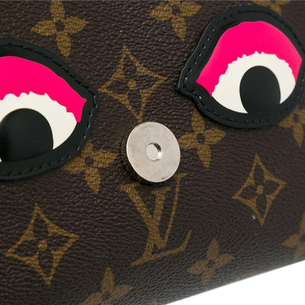 Louis Vuitton Monogram and Epi Printed Kabuki Masks Pochette (SHG-sSGSrc)