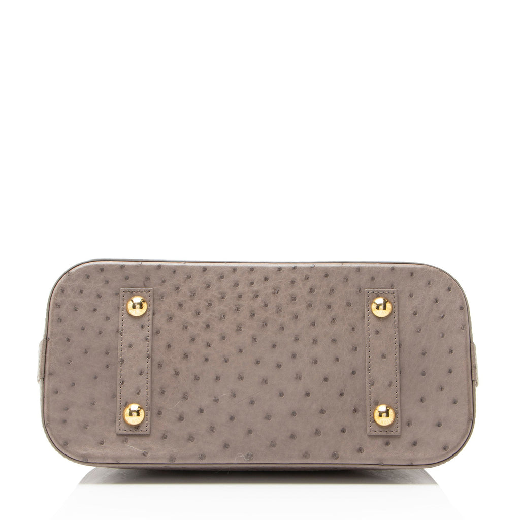 Louis Vuitton Ostrich Leather Alma PM Satchel