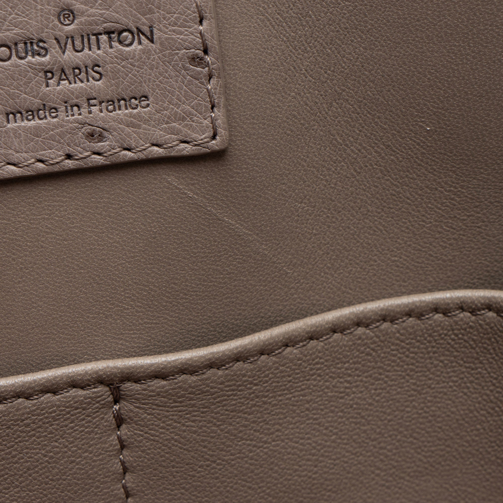 Louis Vuitton Ostrich Leather Alma PM Satchel