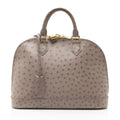 Louis Vuitton Ostrich Leather Alma PM Satchel