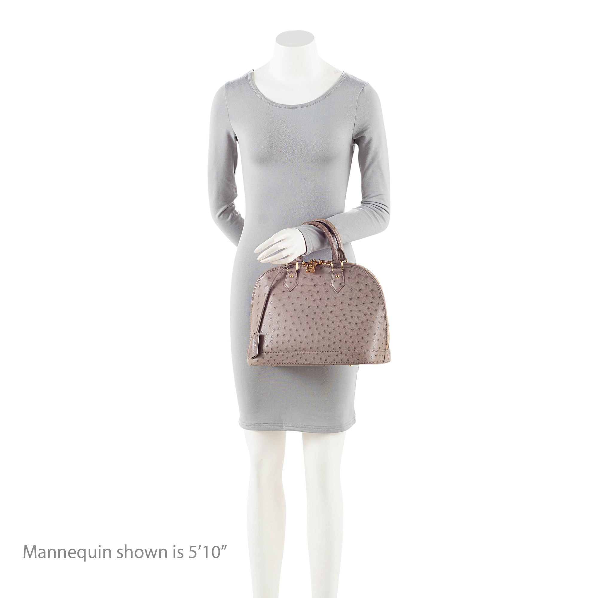 Louis Vuitton Ostrich Leather Alma PM Satchel