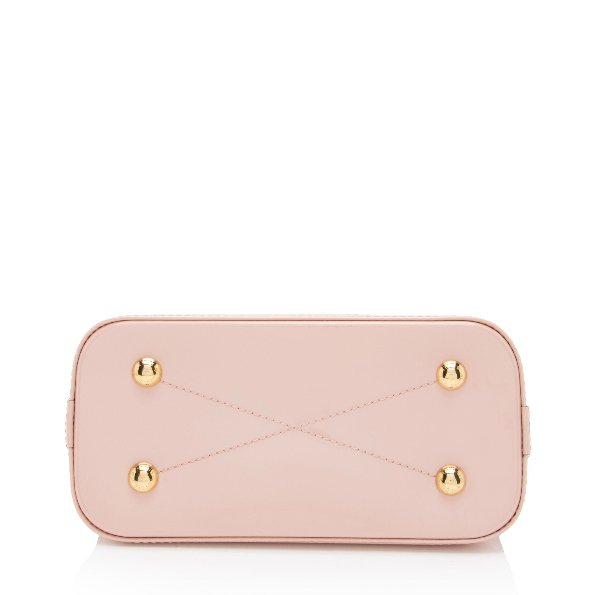 Louis Vuitton Patent Leather Alma BB Satchel (SHF-NVyByb)
