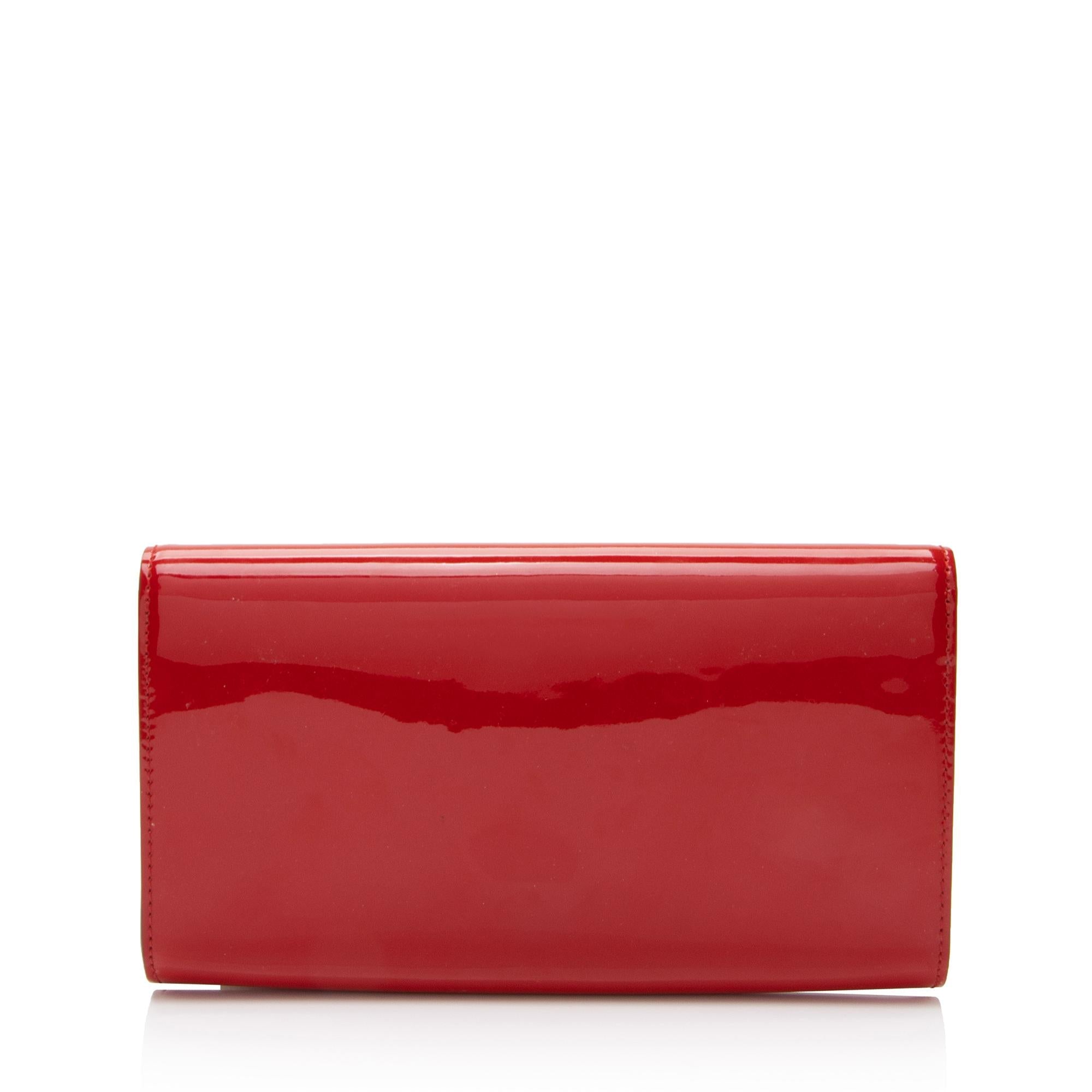 Louis Vuitton Patent Leather Louise Clutch (SHF-5GHpKI)