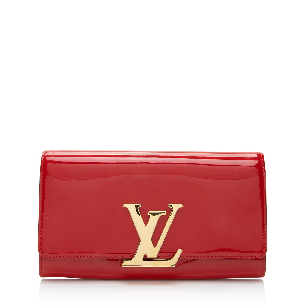 Louis Vuitton Patent Leather Louise Clutch (SHF-5GHpKI)