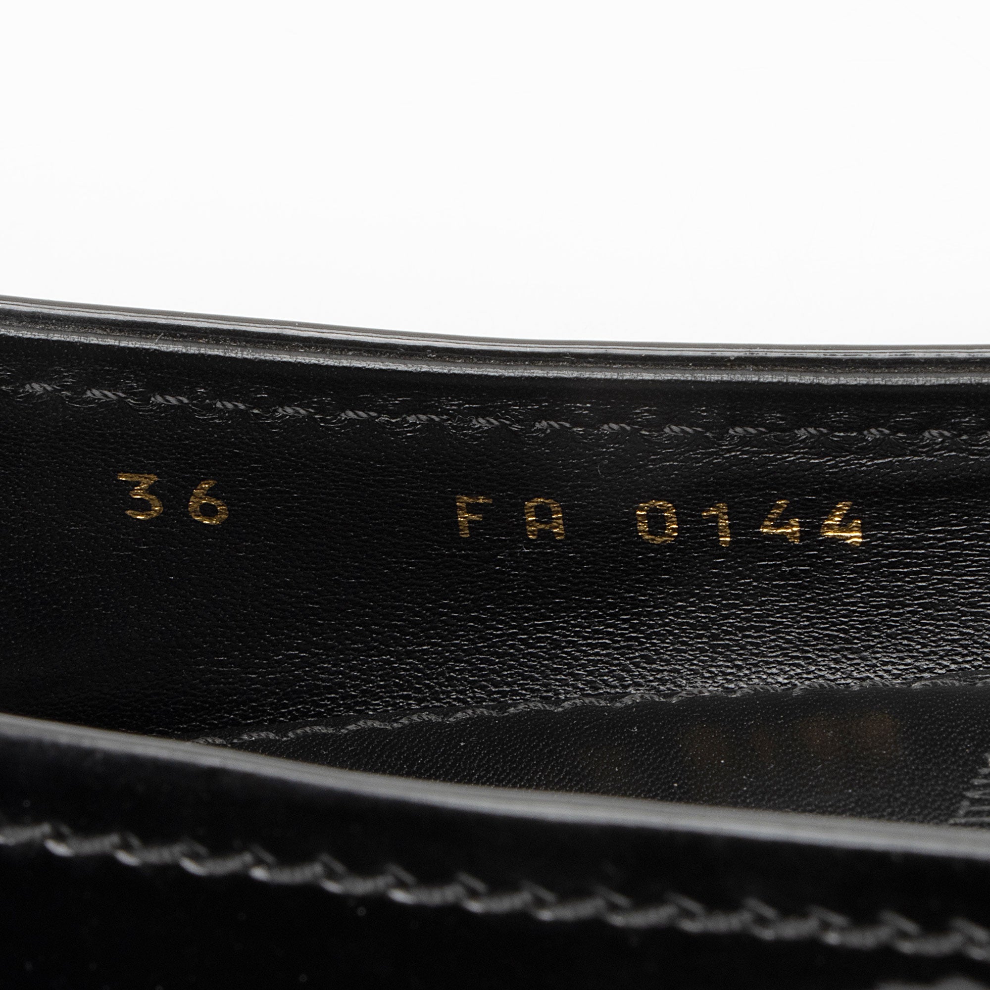 Louis Vuitton Patent Leather Oxford Ballet Flats - Size 6 / 36