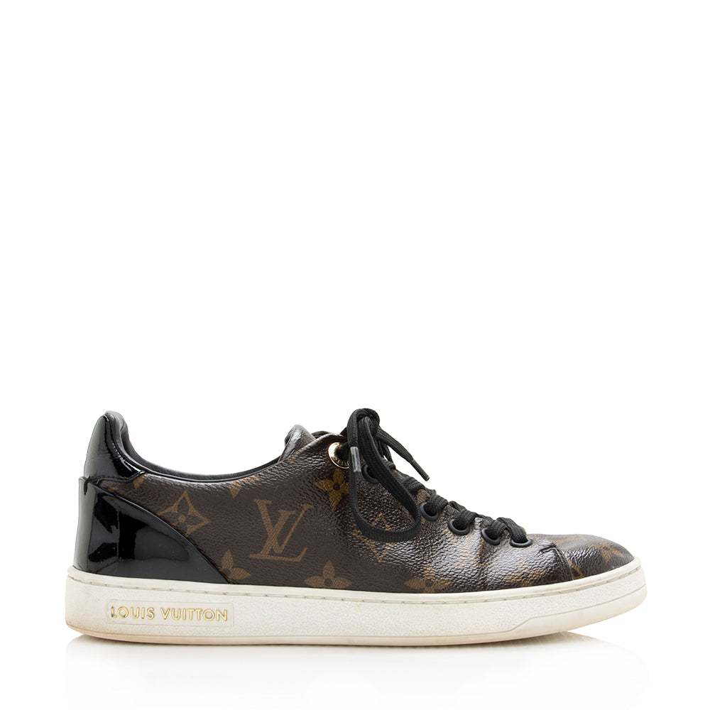 Louis Vuitton Patent Monogram Frontrow Sneakers - Size 6 / 36 (SHF-18056)