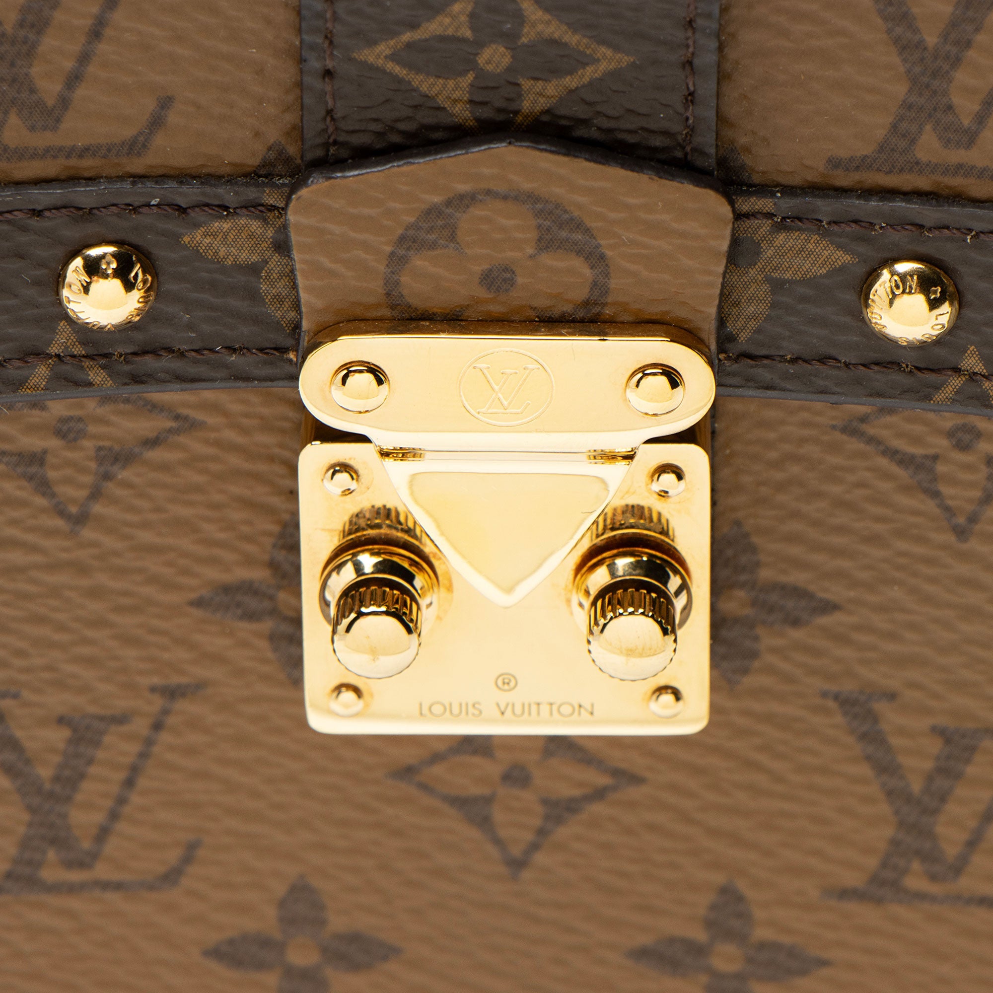 Louis Vuitton Reverse Monogram Canvas Vertical Trunk Pochette