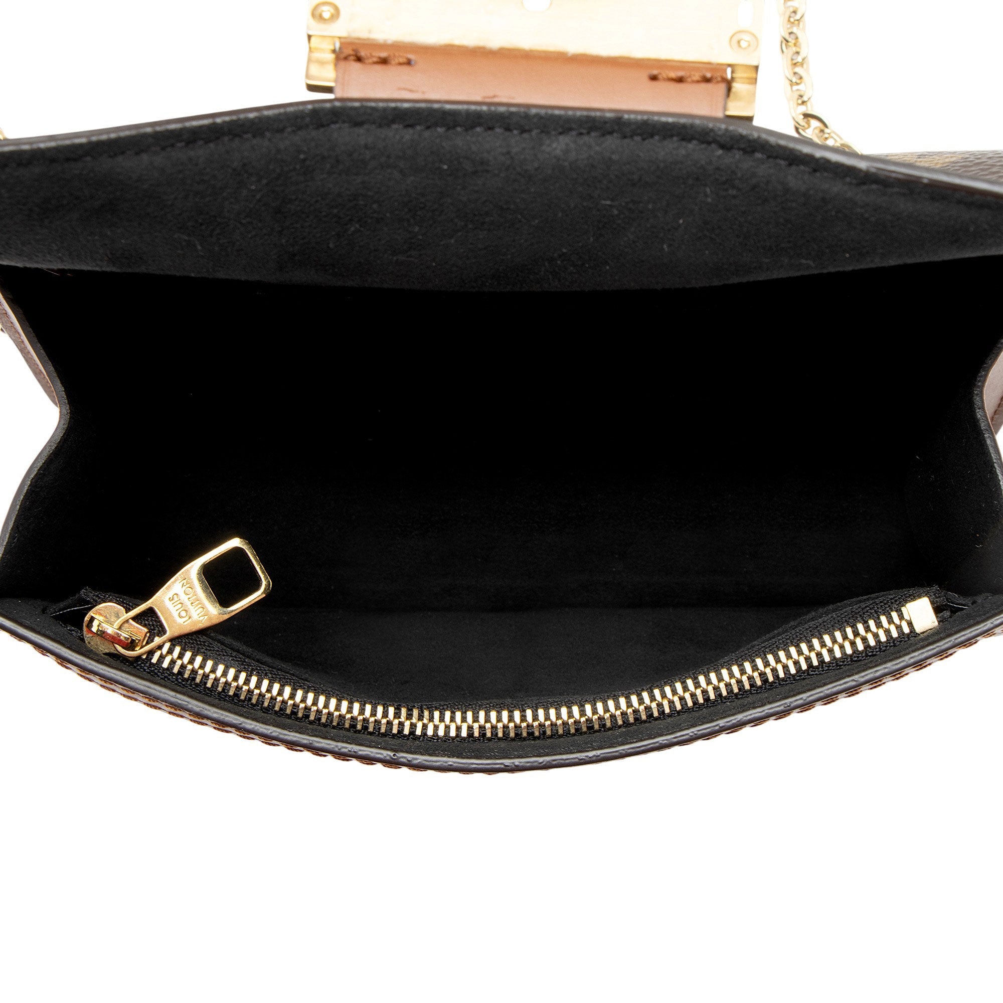 Louis Vuitton Reverse Monogram Dauphine Chain Wallet