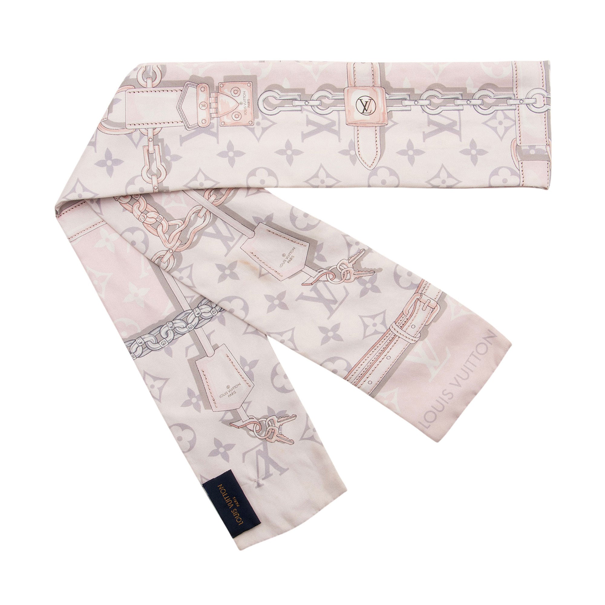 Louis Vuitton Silk Confidential Bandeau Scarf