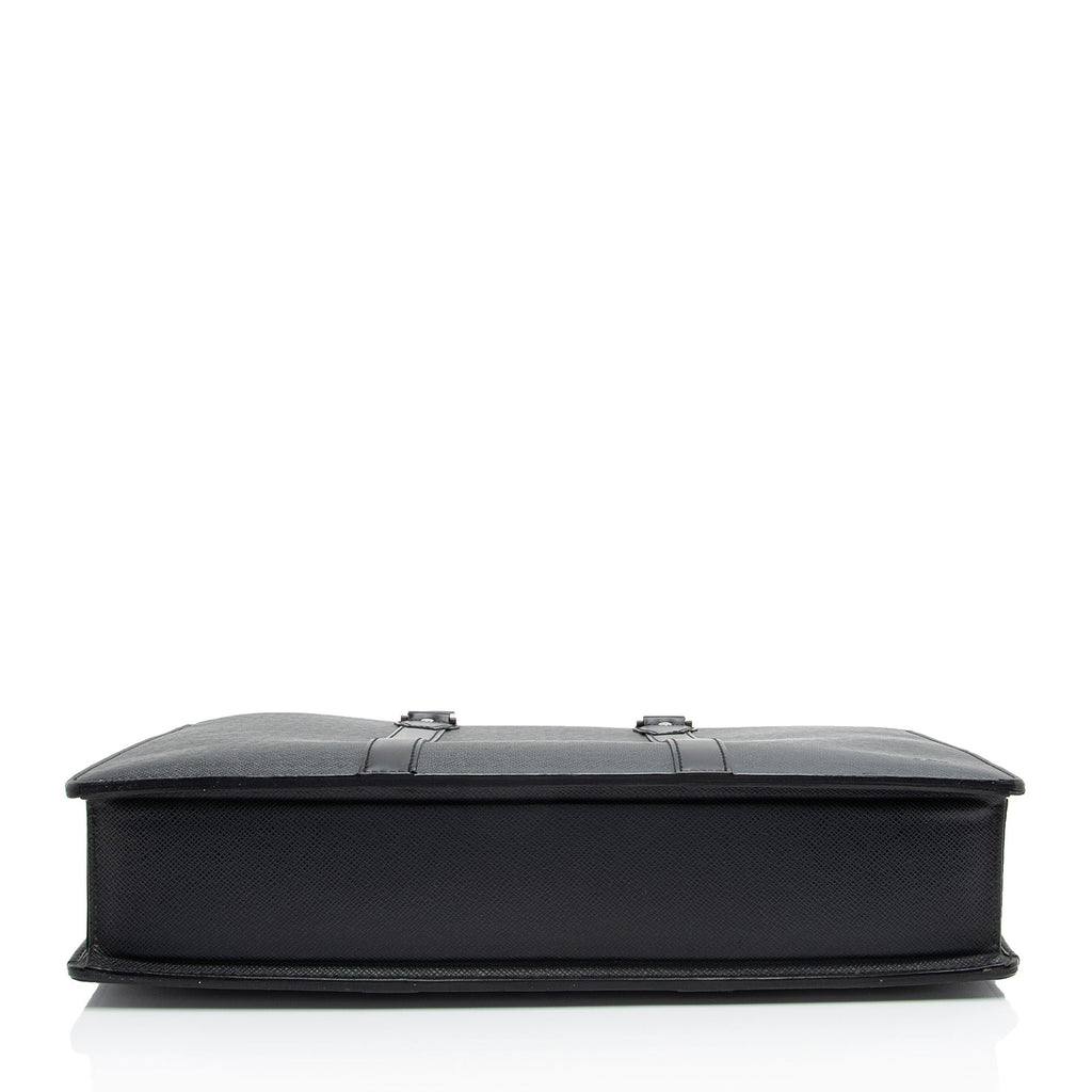 Louis Vuitton Taiga Leather Lozan Briefcase (SHF-9OeHvp)